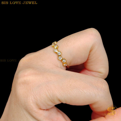 Chic Zircon Open Ring R140