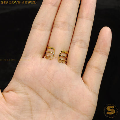 3 Layers Sphere Adjustable Ring R066