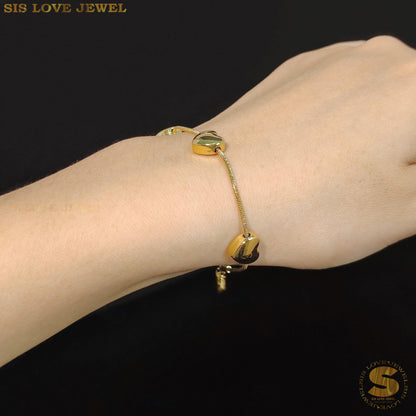 Love & Snake Chain Bracelet B150