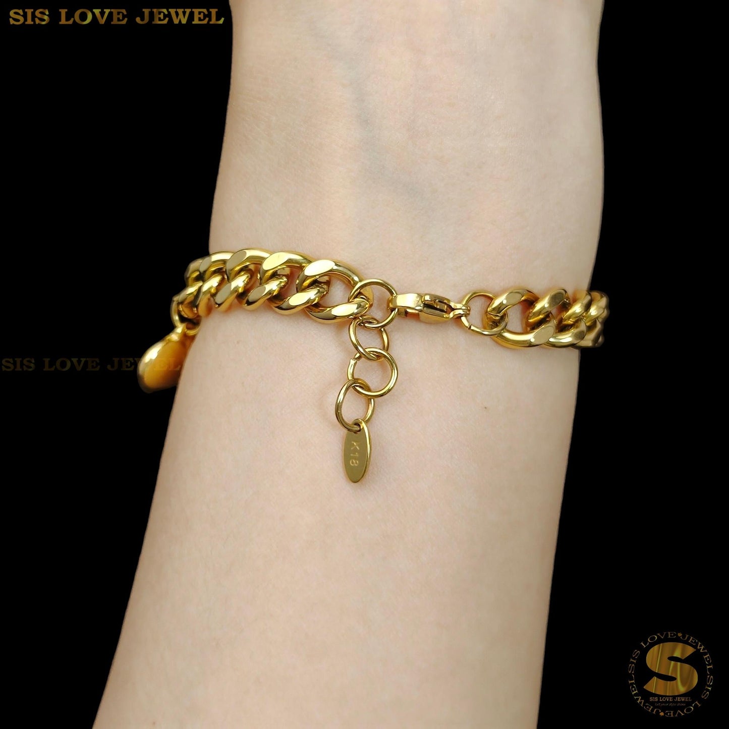 3 Love Pendant Bracelet B211