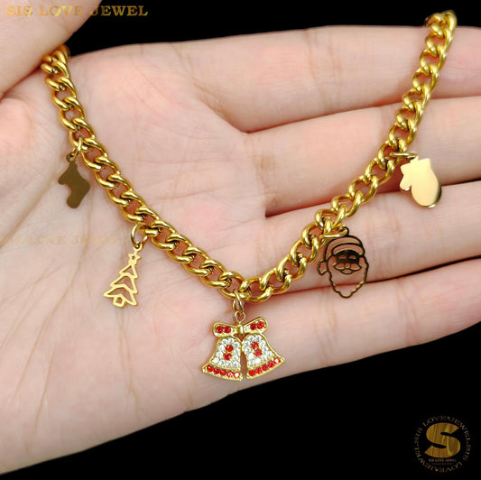 Christmas Charm Bracelet B195