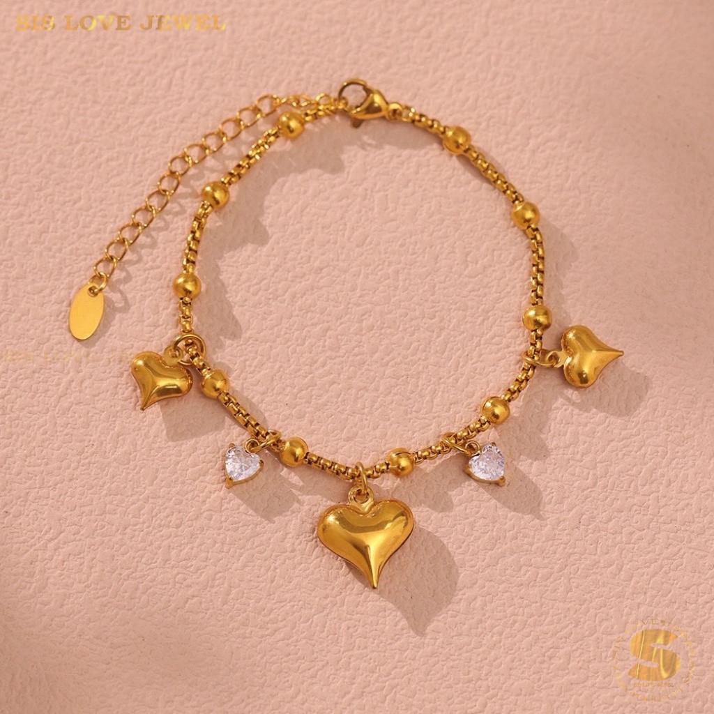 3 Love Charm Bracelet B218