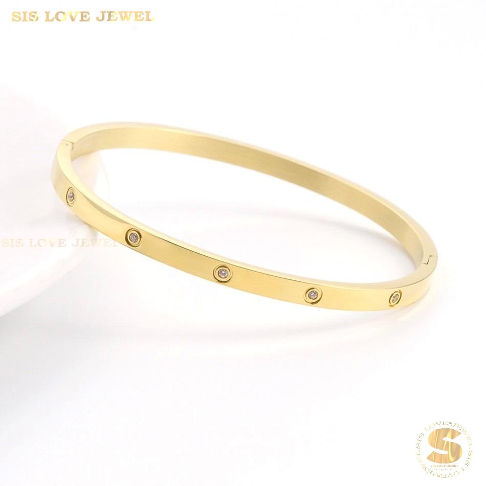 Dazzling Star Zirconia Bangle H022