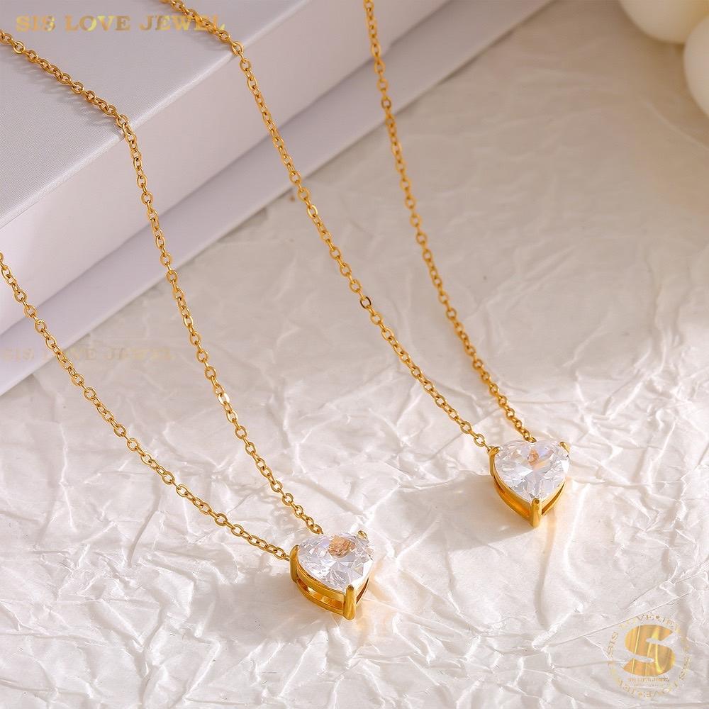 Zirconia Cherished Love Necklace N124
