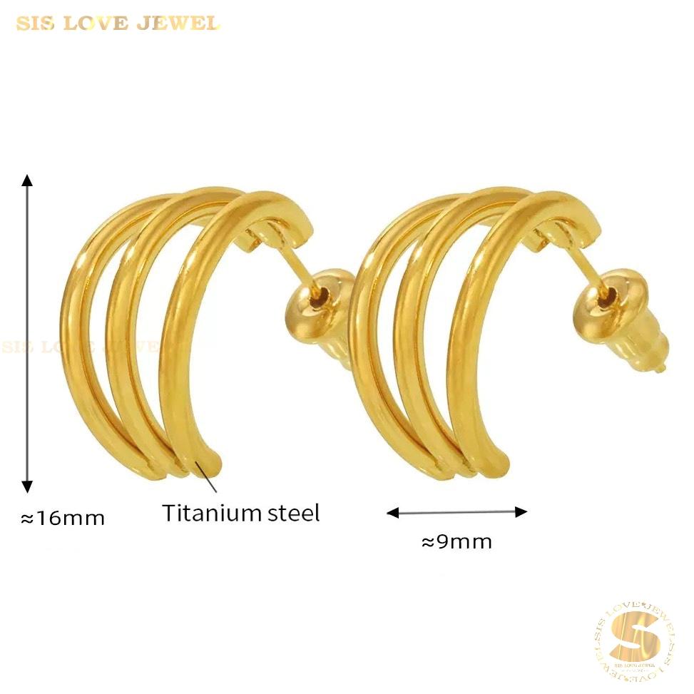 Love Arcs Stud Earrings S051