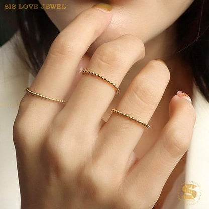 Mini Boba Beads Ring R073