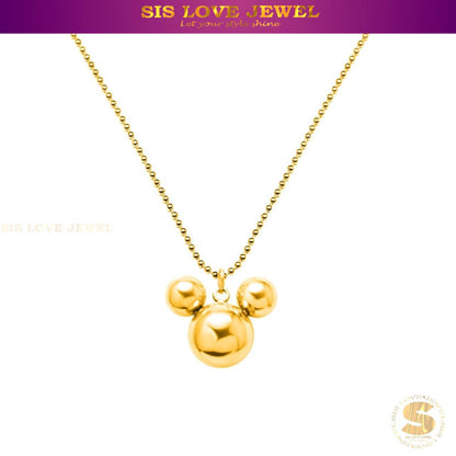 Cute Mickey Pendant Necklace