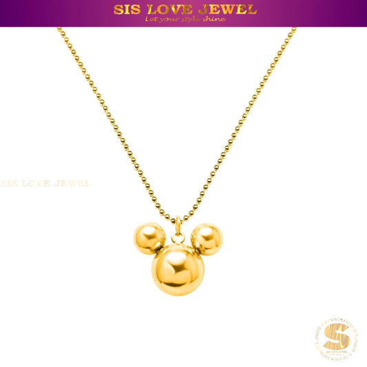 Cute Mickey Pendant Necklace