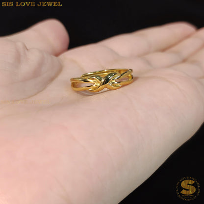 Infinity Gold Plated Ring R094