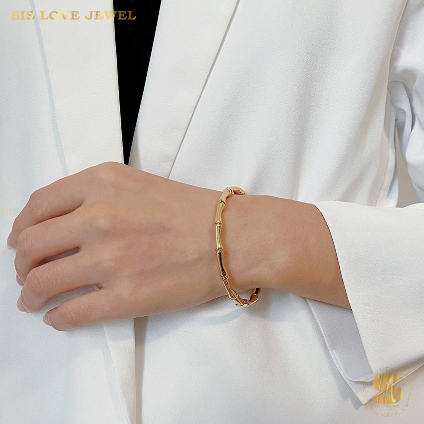 Bamboo Oval Bangle H054