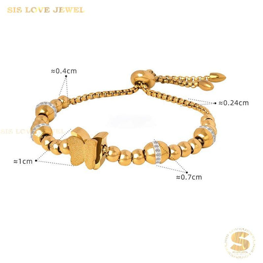 Butterfly Adjustable Bracelet B081