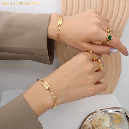 Lucky Paperclip Bracelet B128