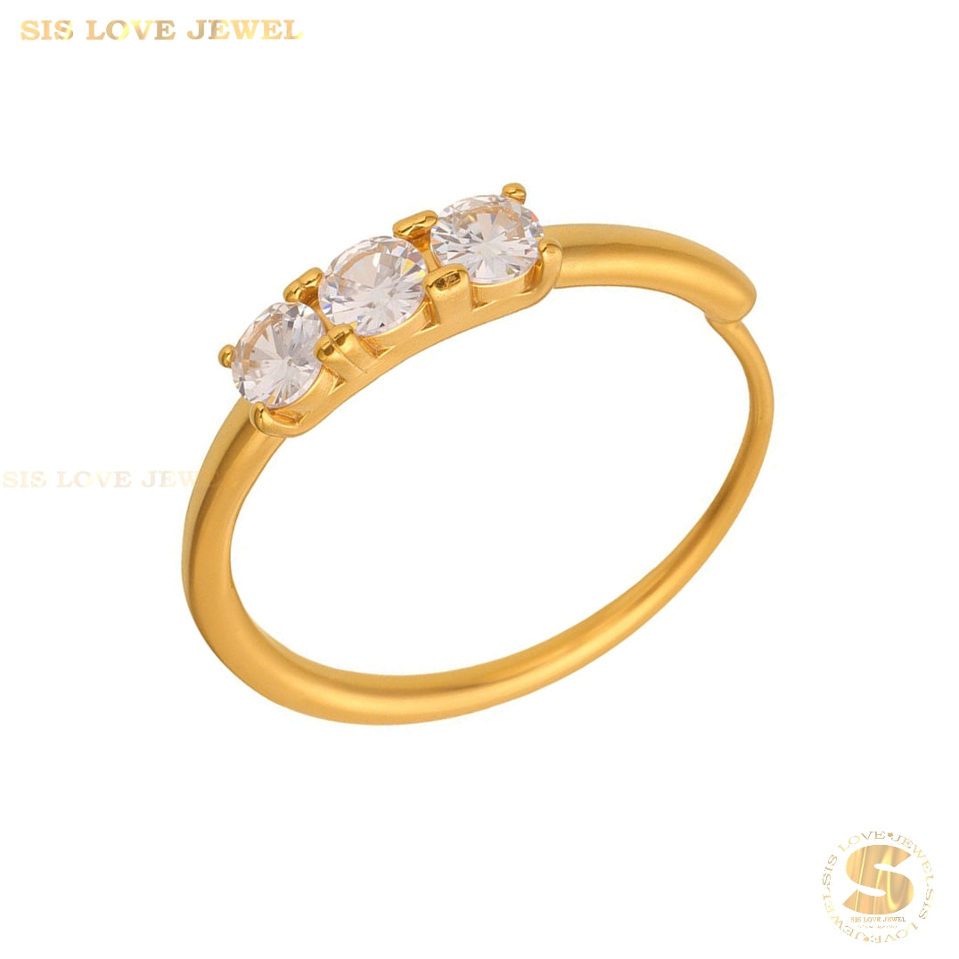 Zirconia Adjustable Ring R129