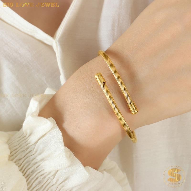 Adjustable Round Bangle H079