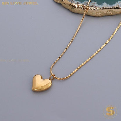 Simple Gold Plated Love Necklace N007
