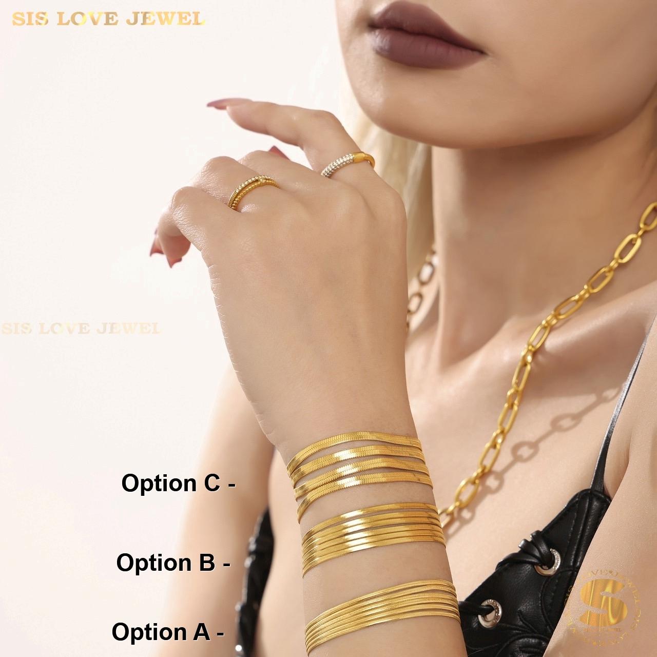 Snake Layer Chain Bracelet B199