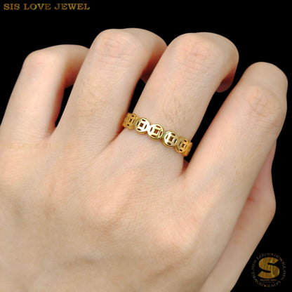 Lucky Money Coin Ring R115