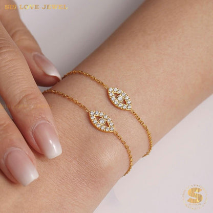 Love Eye Zirconia Bracelet B217