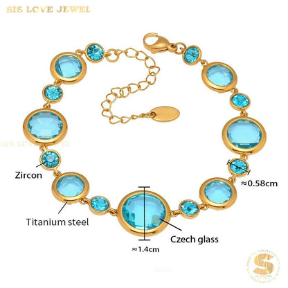 Crystal Tennis Bracelet B236