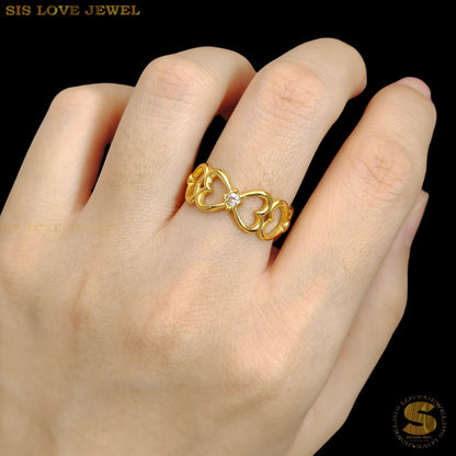 Hollow Love Adjustable Ring R106