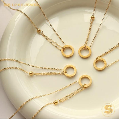 Roman Numeral Necklace N054