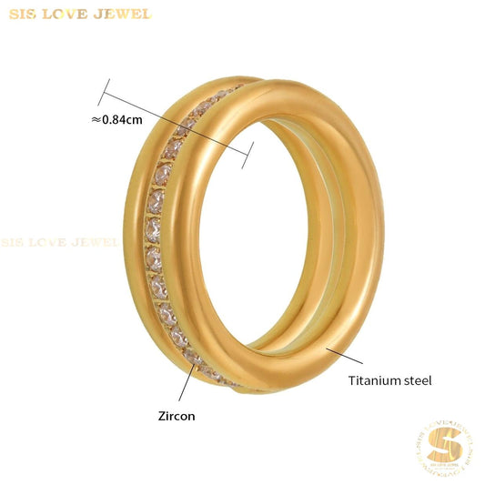 3 Layers Zirconia Ring R128