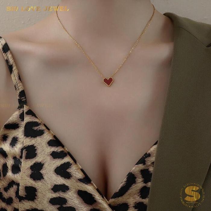 Gold Plated Love Pendant Necklace N029