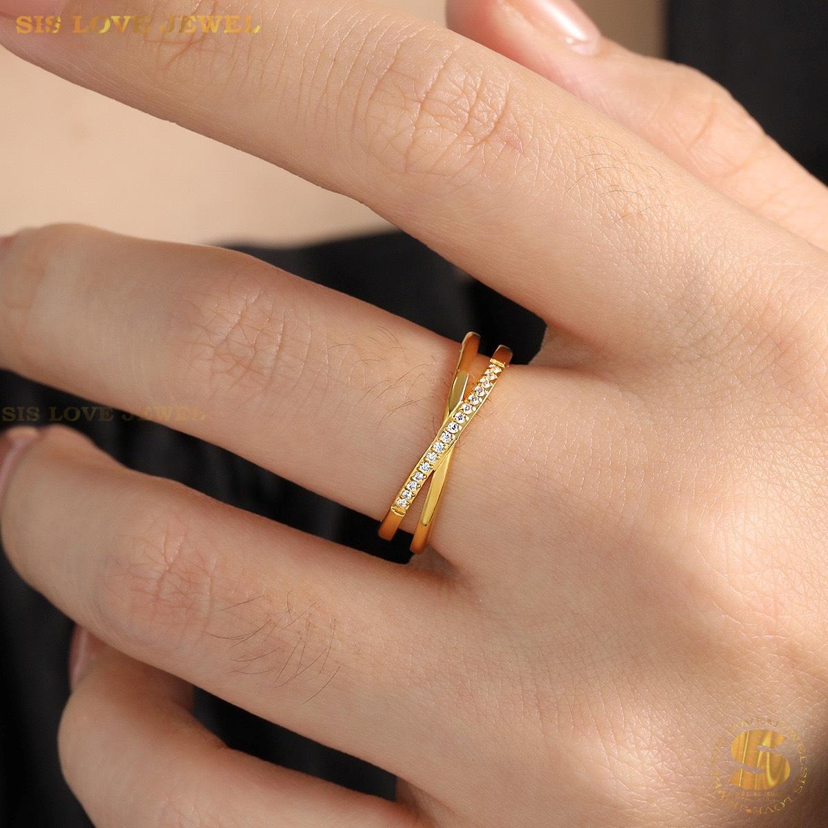 Zirconia Cross Allure Ring R015