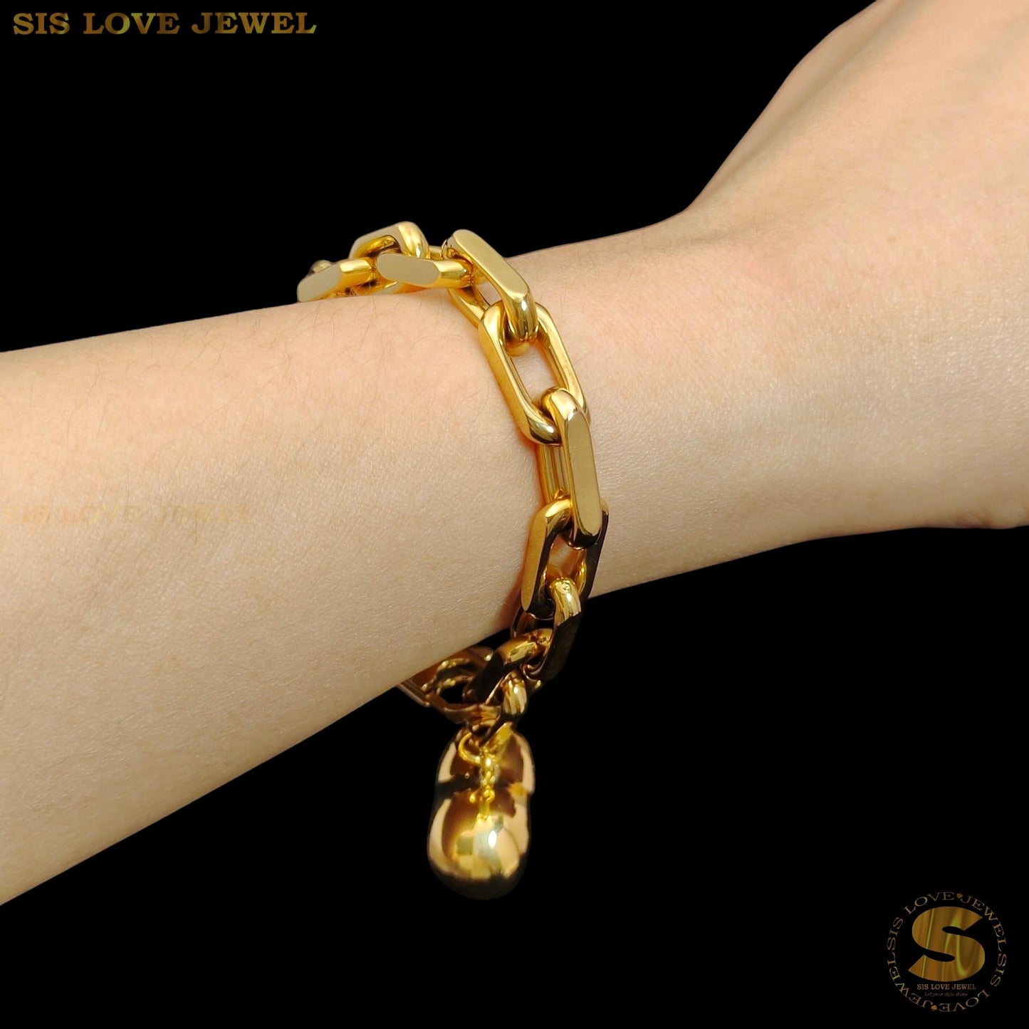 Big Love Pendant Chain Bracelet B209