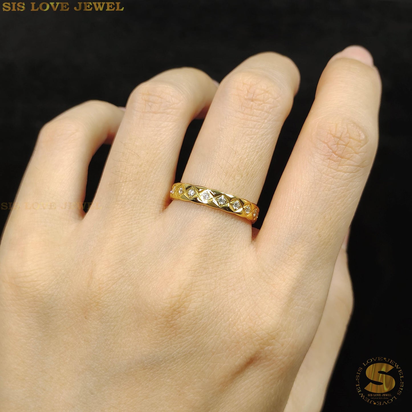 Pave Dome Ring R029