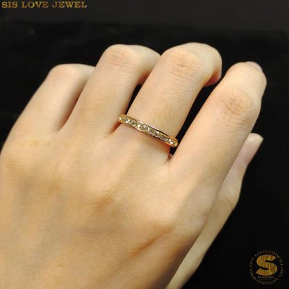 Sparkling Serenity Collar Zirconia Ring R069