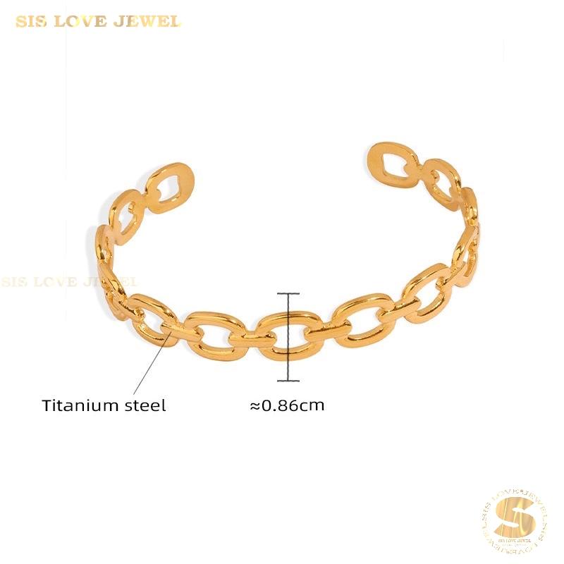 Golden Embrace Adjustable Bangle H124