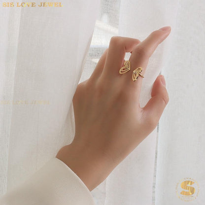 3D Butterfly Adjustable Ring R011