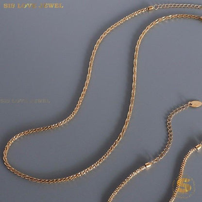 Blink-Blink Gold Plated Necklace N117