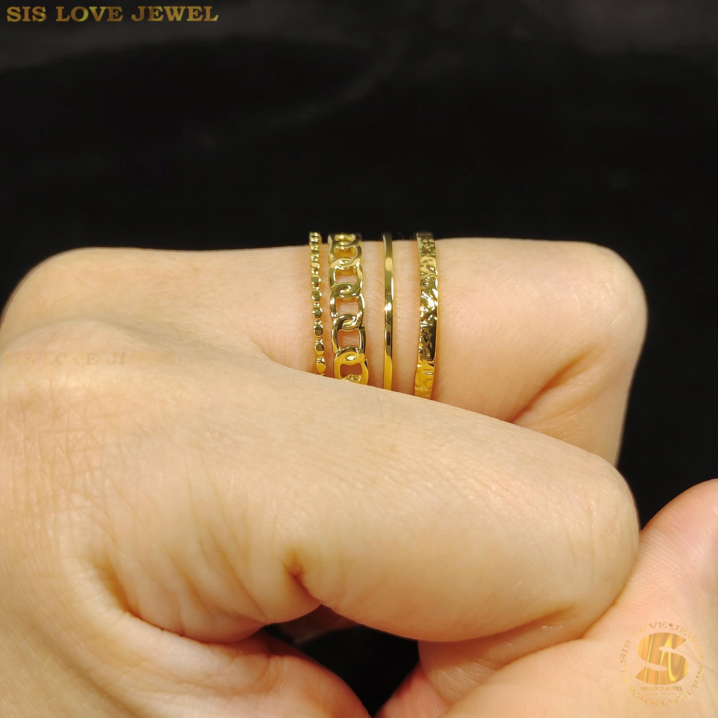 Trio of Love Band Ring R063
