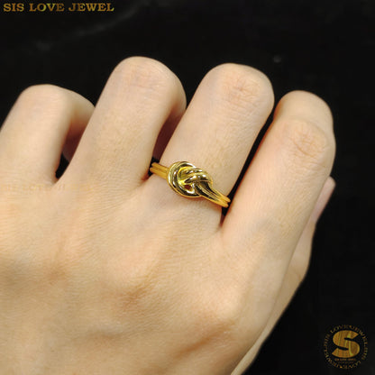 Twist of Love Knot Ring R062