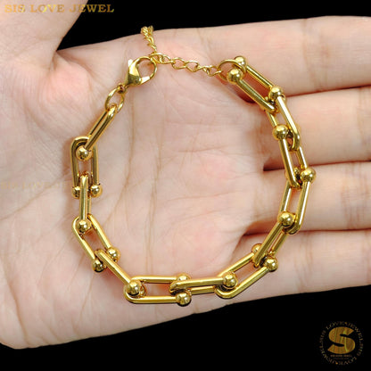 Link Chain Bracelet B026