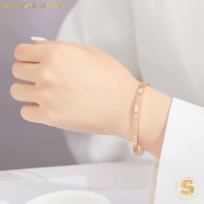 Dazzling Star Zirconia Bangle H022