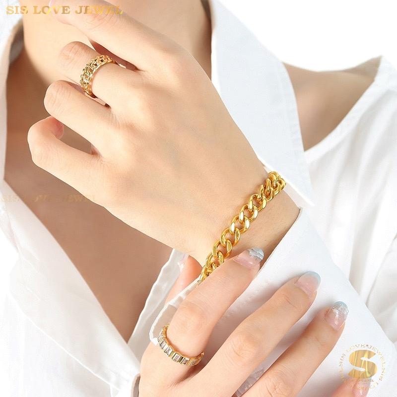 Classic Thick Chain Bracelet B085