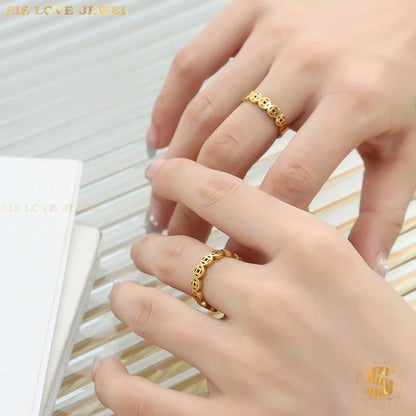 Lucky Money Coin Ring R115