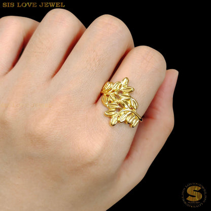 Chic Nature Leaf Open Ring R144