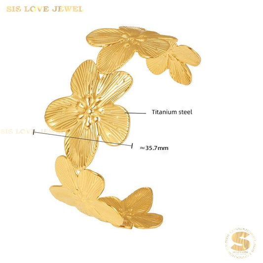 Big Flower Bangle H159