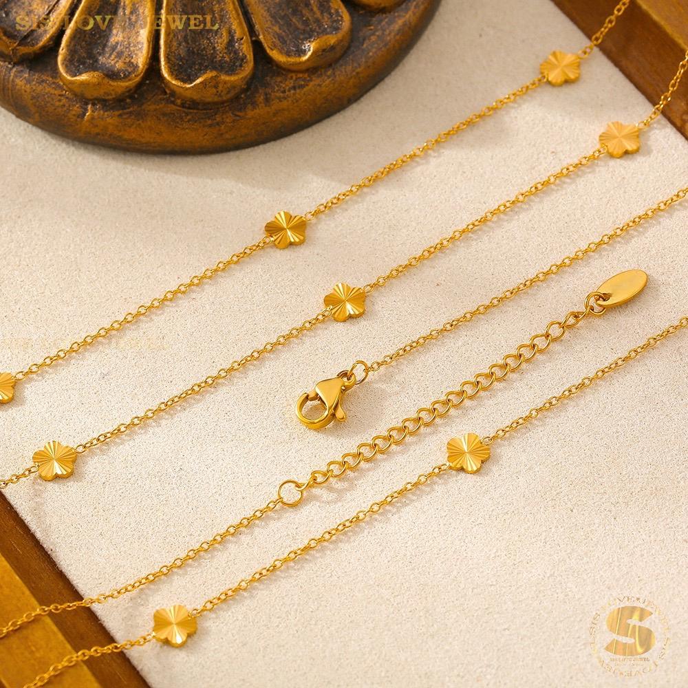 Gilded Harmony Flower Necklace N141