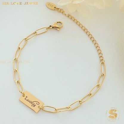 Lucky Paperclip Bracelet B128