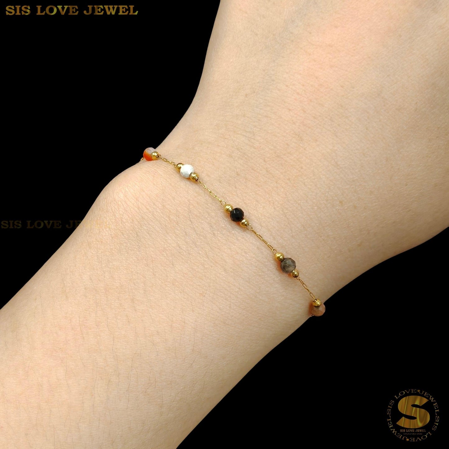 Delicate Colorful Stone Set N156 B241