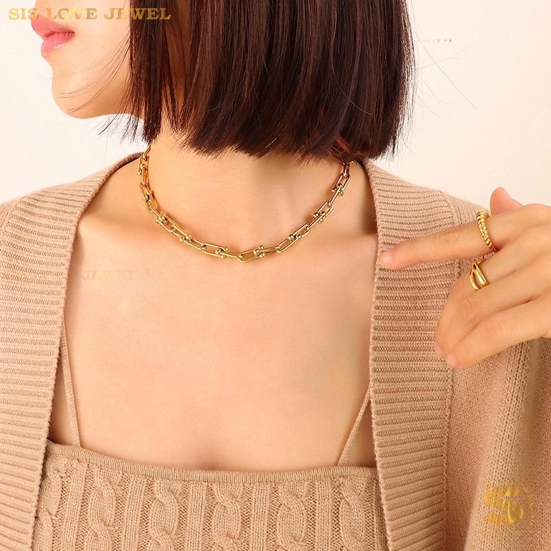 Link Necklace & Bracelet Set