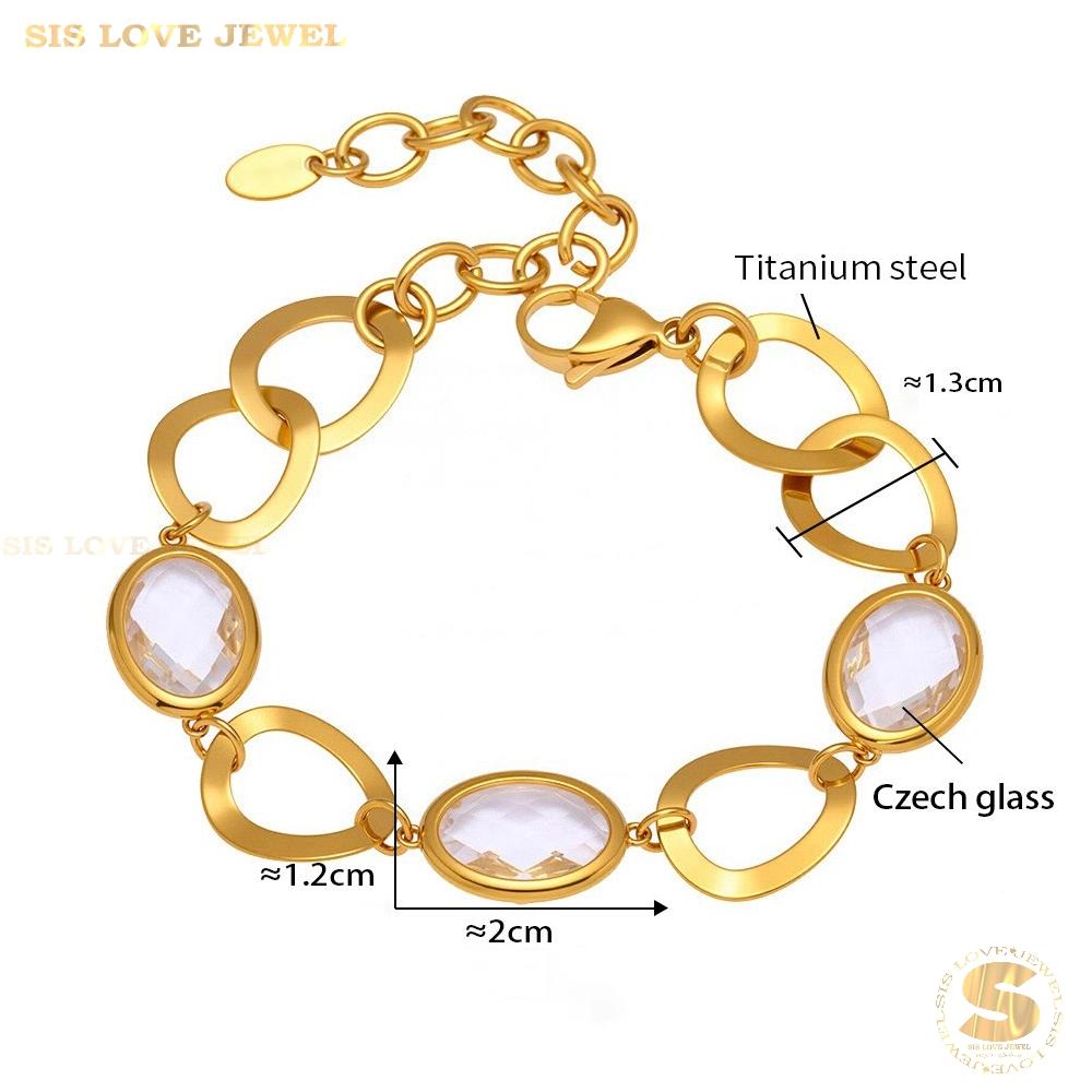 Crystal Chain Bracelet B235