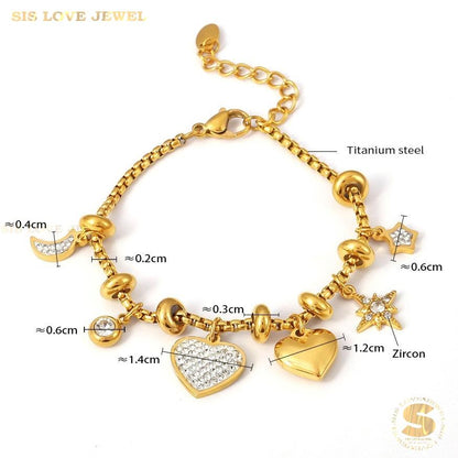 Starlight Love Charm Bracelet B212