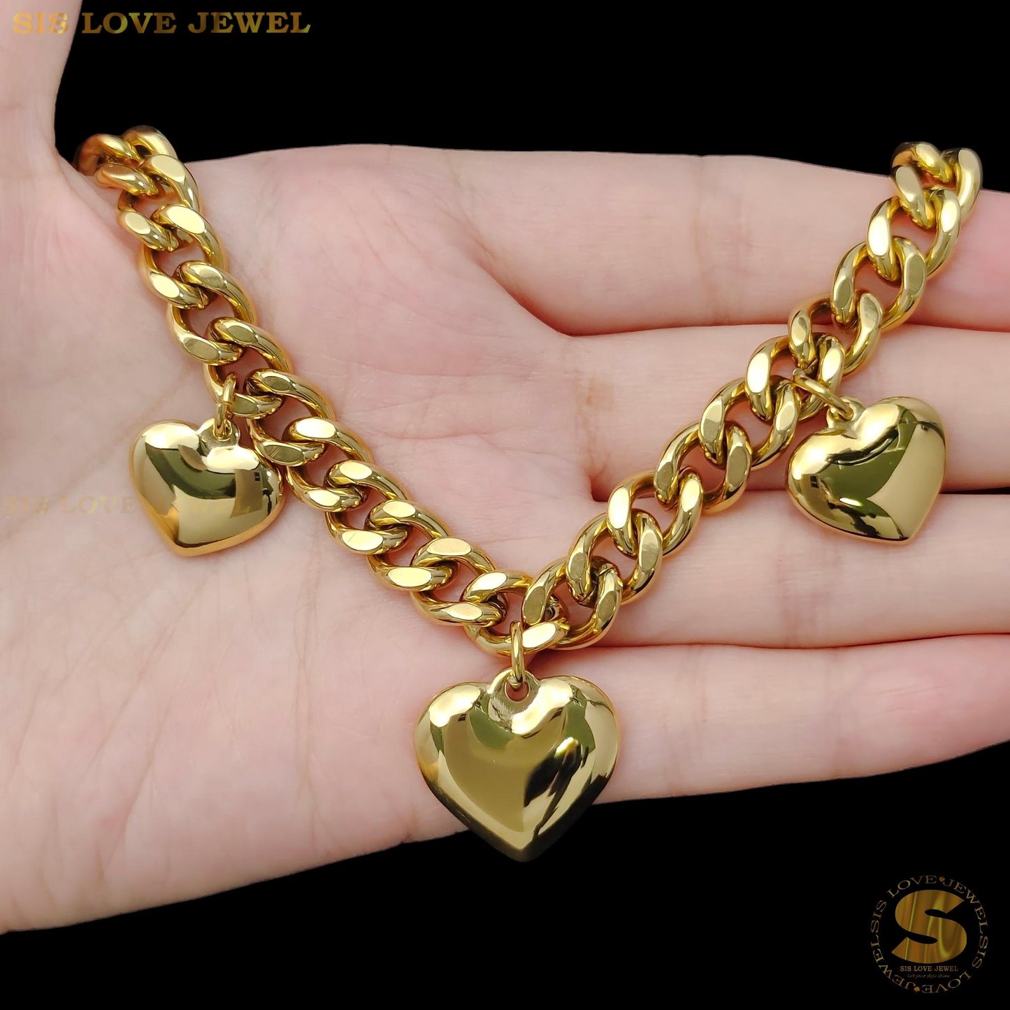 3 Love Pendant Bracelet B211