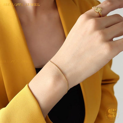 Simple Snake Chain Bracelet B001